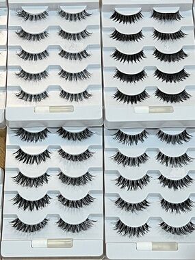 False wispy Eyelash 67pairs, magnetic eye Lashes